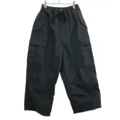 eYe  JUNYA WATANABE アイジュンヤワタナベマン 2025SS POLYESTER MATTE CLOTH PANTS カーゴパンツ WO-P913 ブラック M