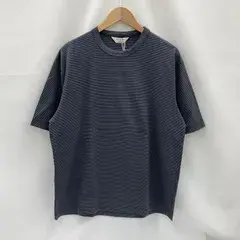 STILL BY HAND スティルバイハンド ボーダー Tシャツ Striped t-shirt CS03251 美品 サイズ46 Mサイズ相当 カットソー 半袖 クルーネック カジュアル メンズ グレー ネイビー トップス ★SS1115