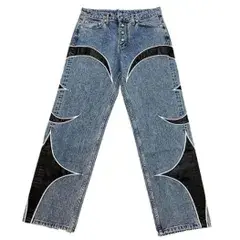 TC Leather Denim Pant