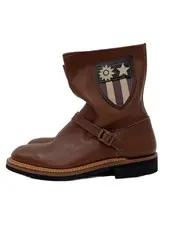 Buzz Rickson S Boots Us9 Brw Leather Civilian Patch Boots JWc83