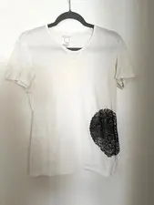 Vintage Coming Soon/Yohji Yamamoto, womens white T-shirt size S