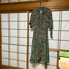 NORMA KAMALI Floral Shirt Dress L Size Summer Style