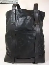 Luxury BUTTERO leather tote bag black BAG bag BUTTERO