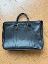ARRSTON VOLAJU Black Leather Business Bag - A4/B4 Size