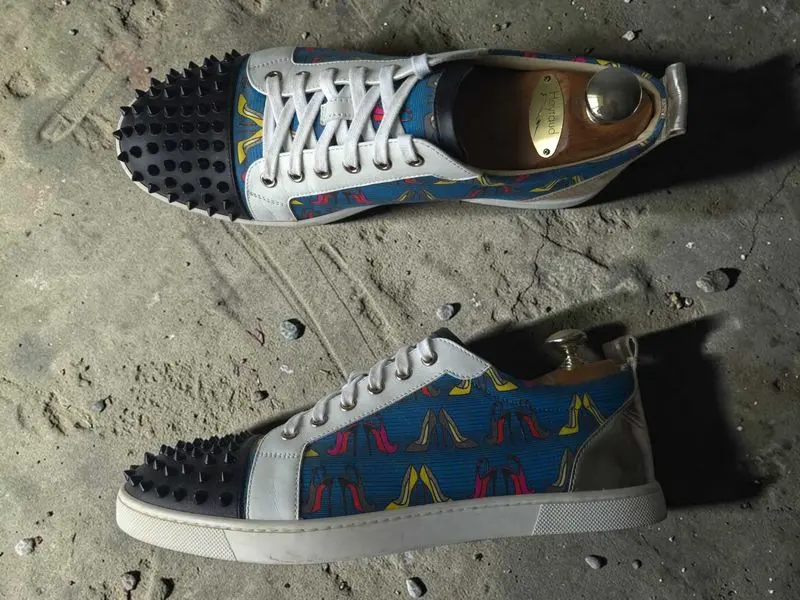 Кросівки Christian Louboutin Heel Printed Spike Sneakers