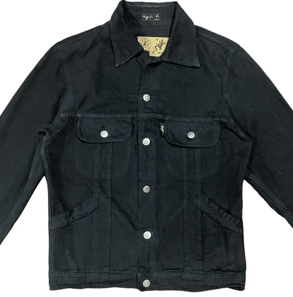 Vintage Agnes B. Denim Button Fly Jacket