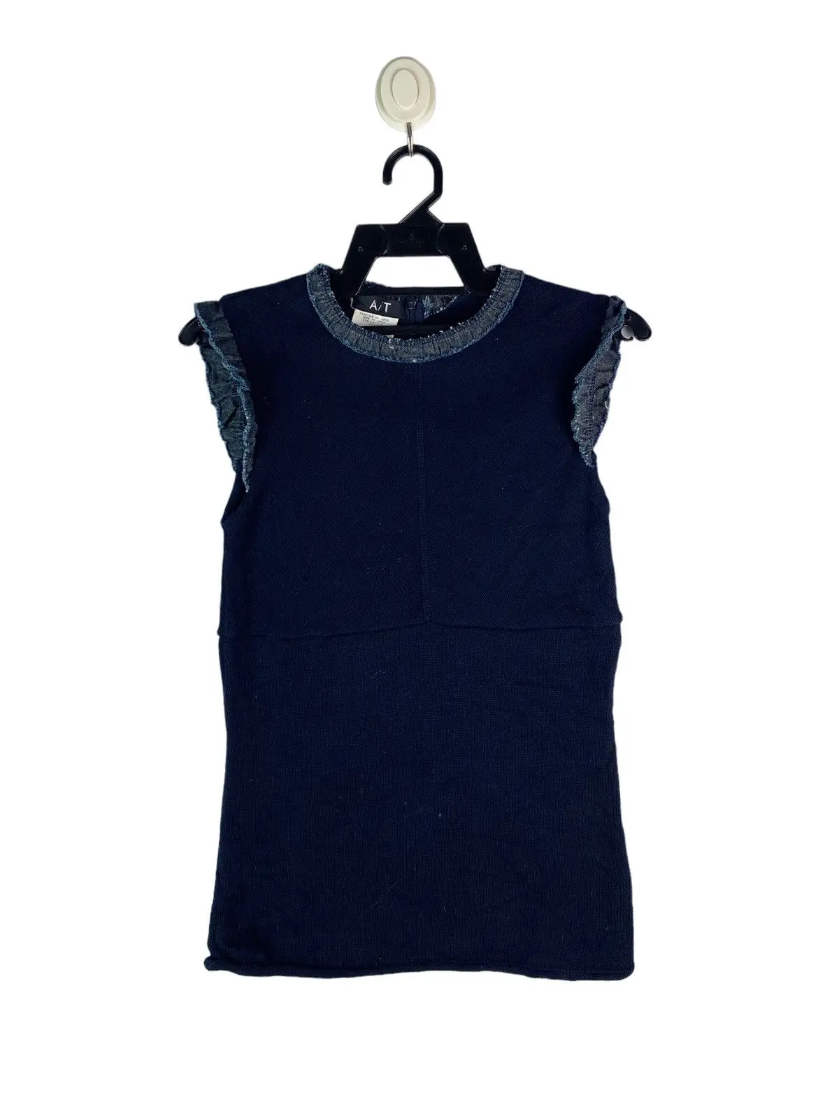 Vtg 90s ATSURO TAYAMA ropol denim part stretchable tank top