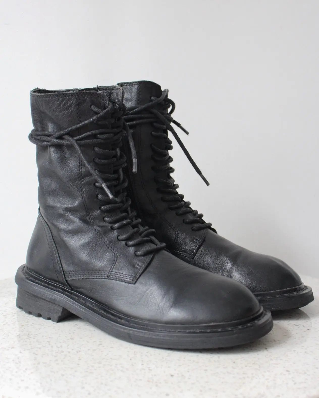 2000S ANN DEMEULEMEESTER COMBAT BOOTS