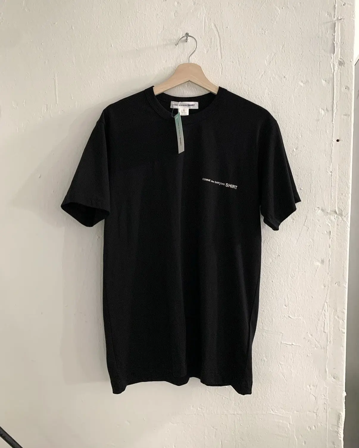 Comme des garcons shirt logo t shirt