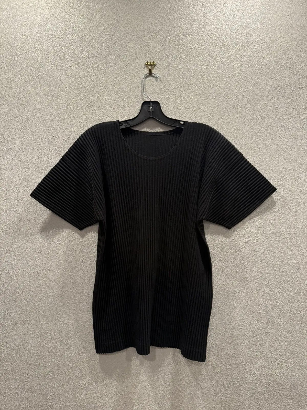 Homme Plisse Issey Miyake Basic Black T-Shirt