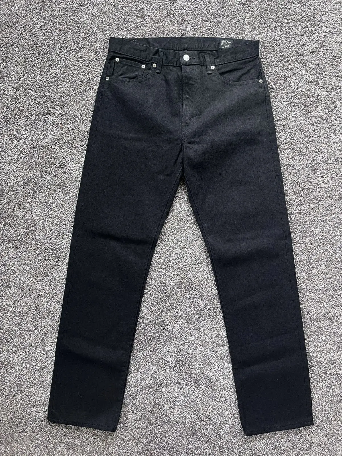 Orslow 107 Ivy Fit Rinsed Black