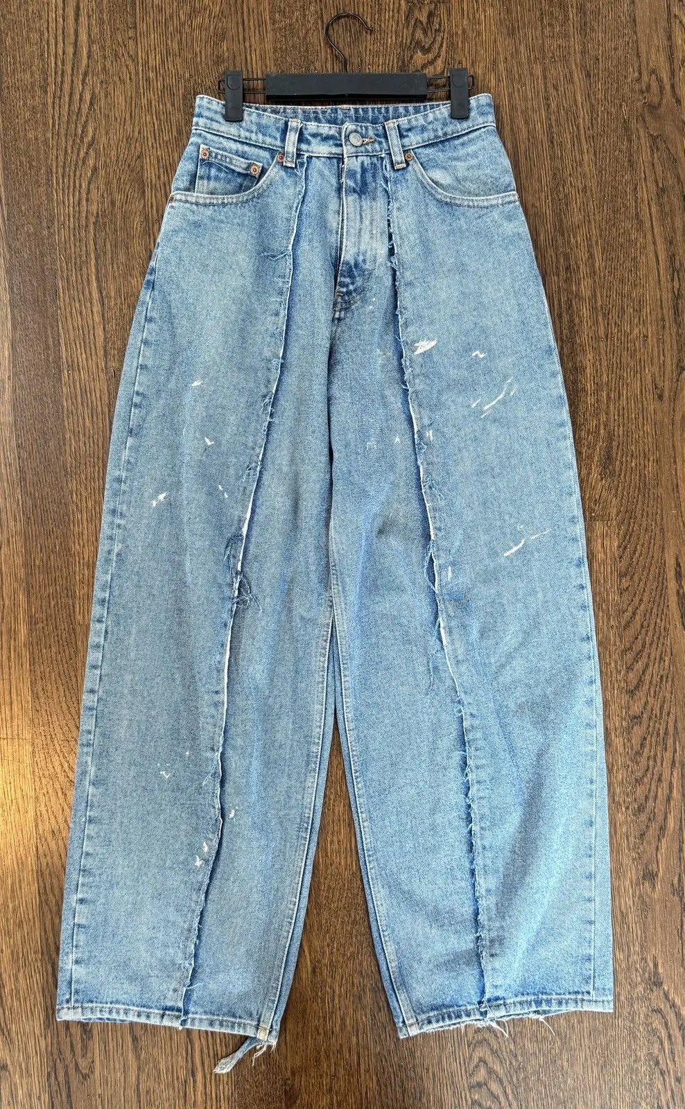 MM6 Maison Margiela Blue Denim Raw Jeans
