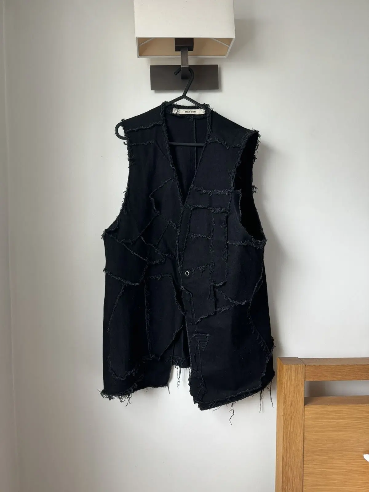 Damir Doma Black Denim Patchwork Vest