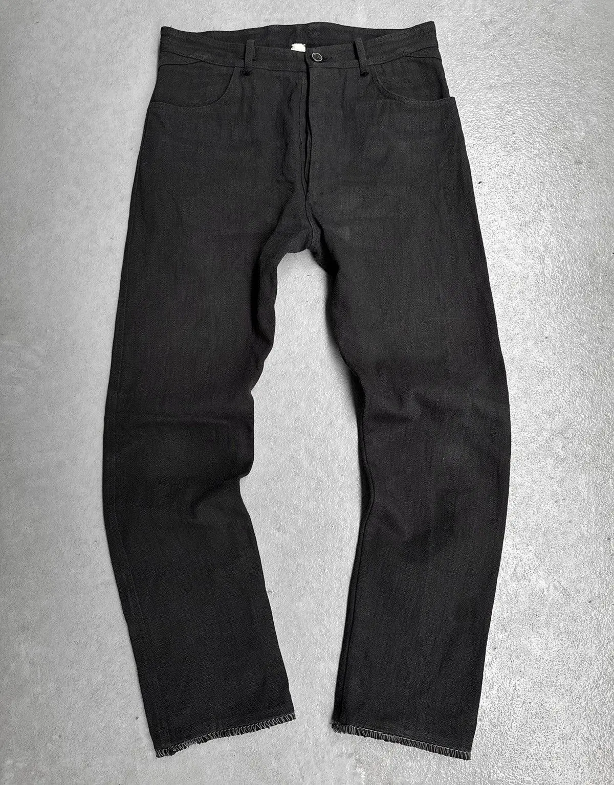 Heavy Cotton Paper-blend Bootcut Denim