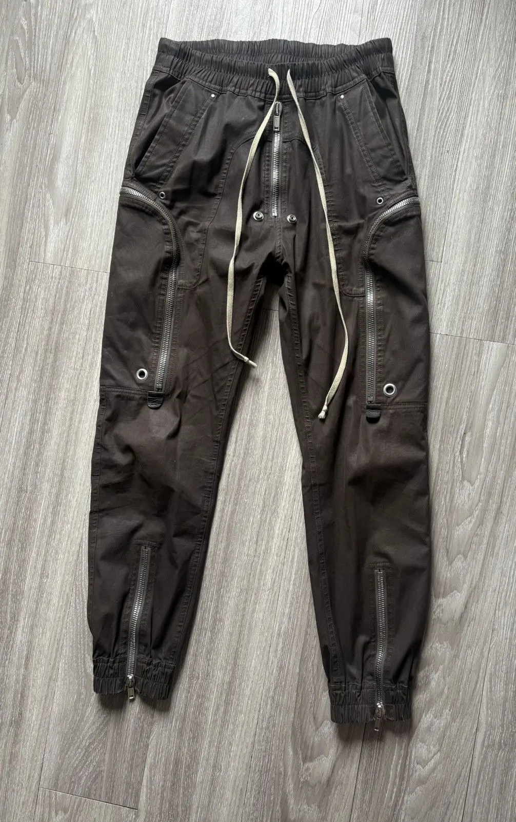 Rick Owens brown cargo Bauhaus pants