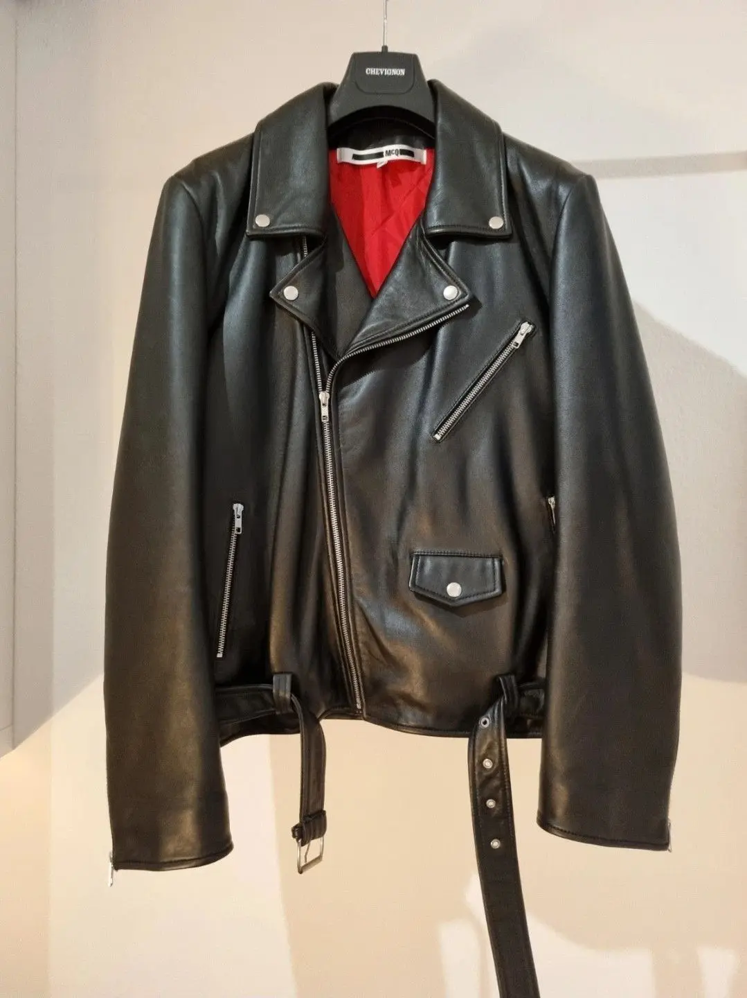 MCQ Leather Motorcycle Jacket
