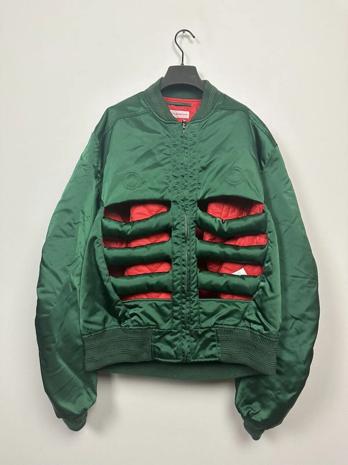 FW23-24 Dark Green Skeleton Bomber