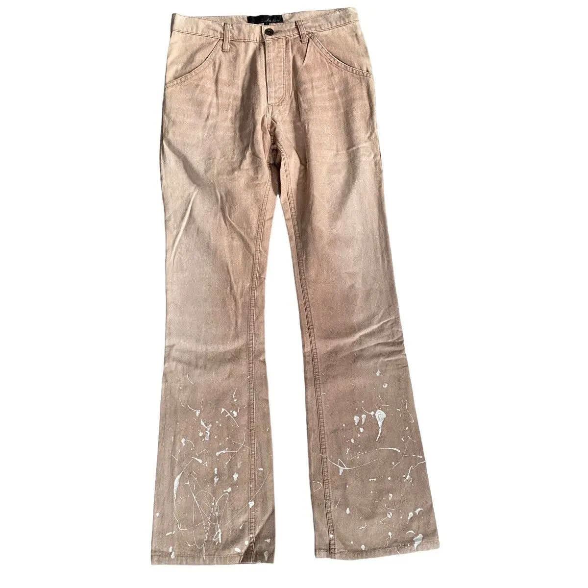 2000s Attachment Flared Splatter Pants