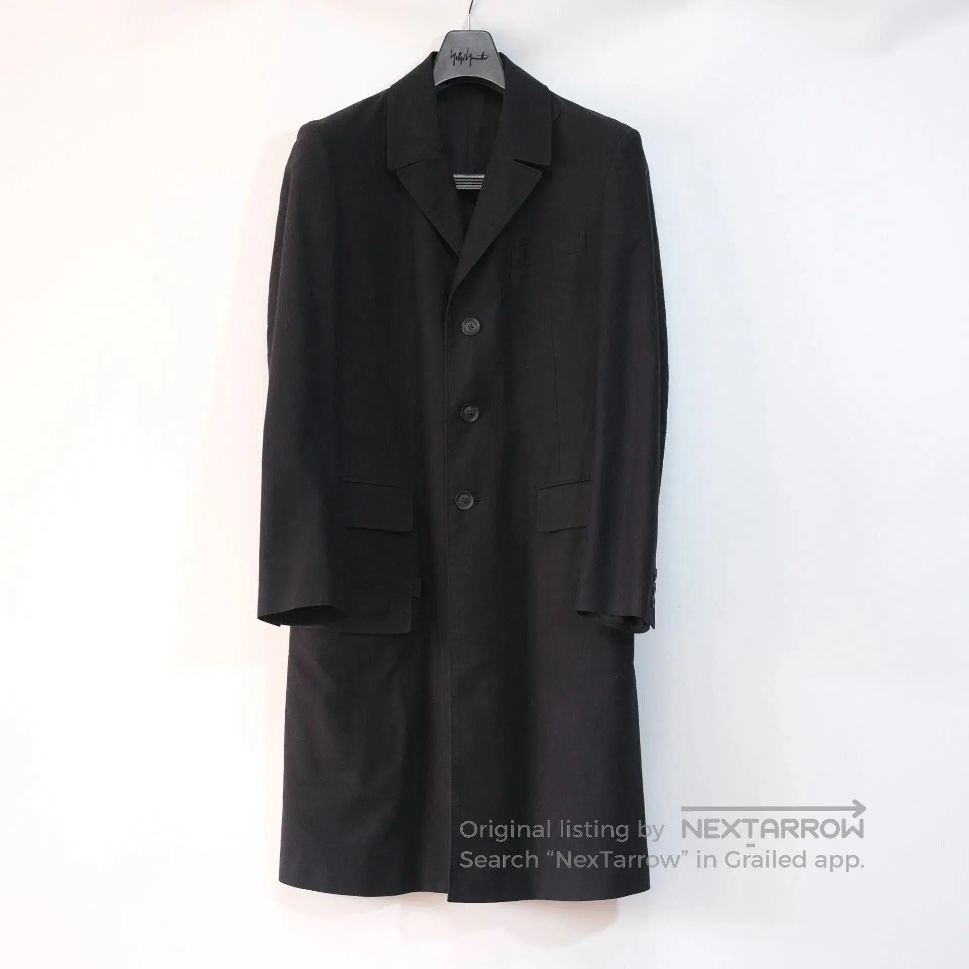 YOHJI YAMAMOTO Black Doctor Jacket.