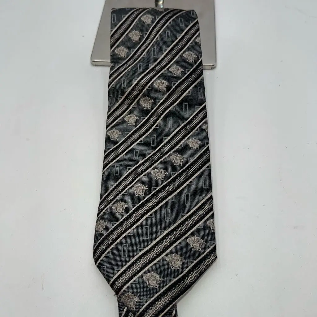 Gianni Versace Medusa Head Silk Tie