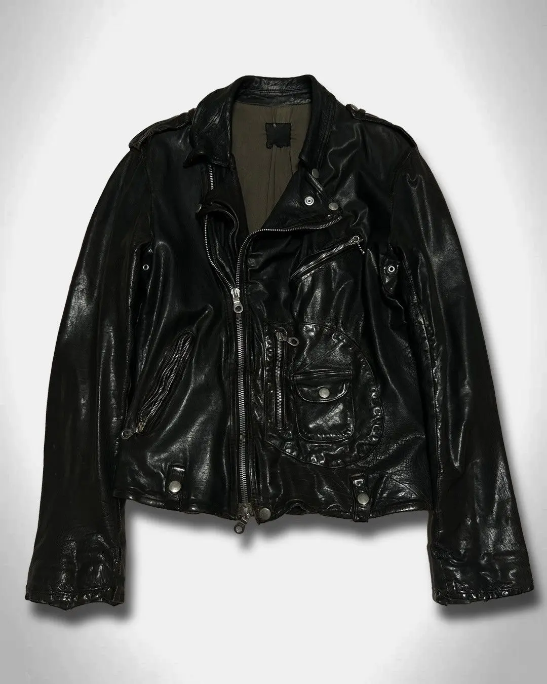 Backlash 1150-03 Calf Leather Double Riders Jacket