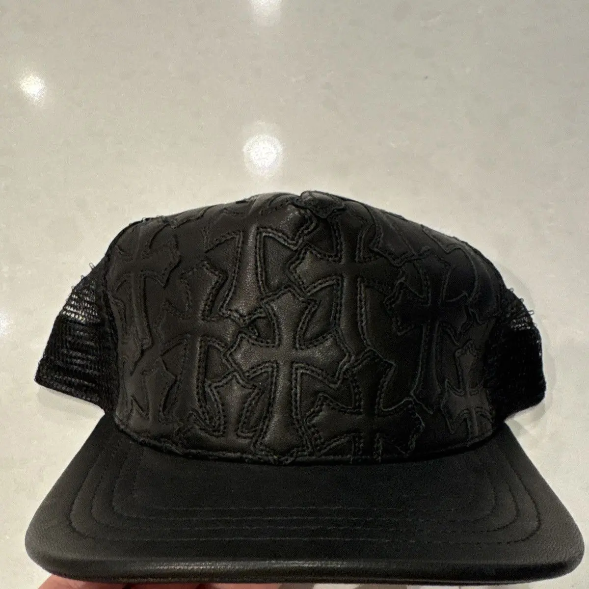 Chrome hearts cross patch trucker