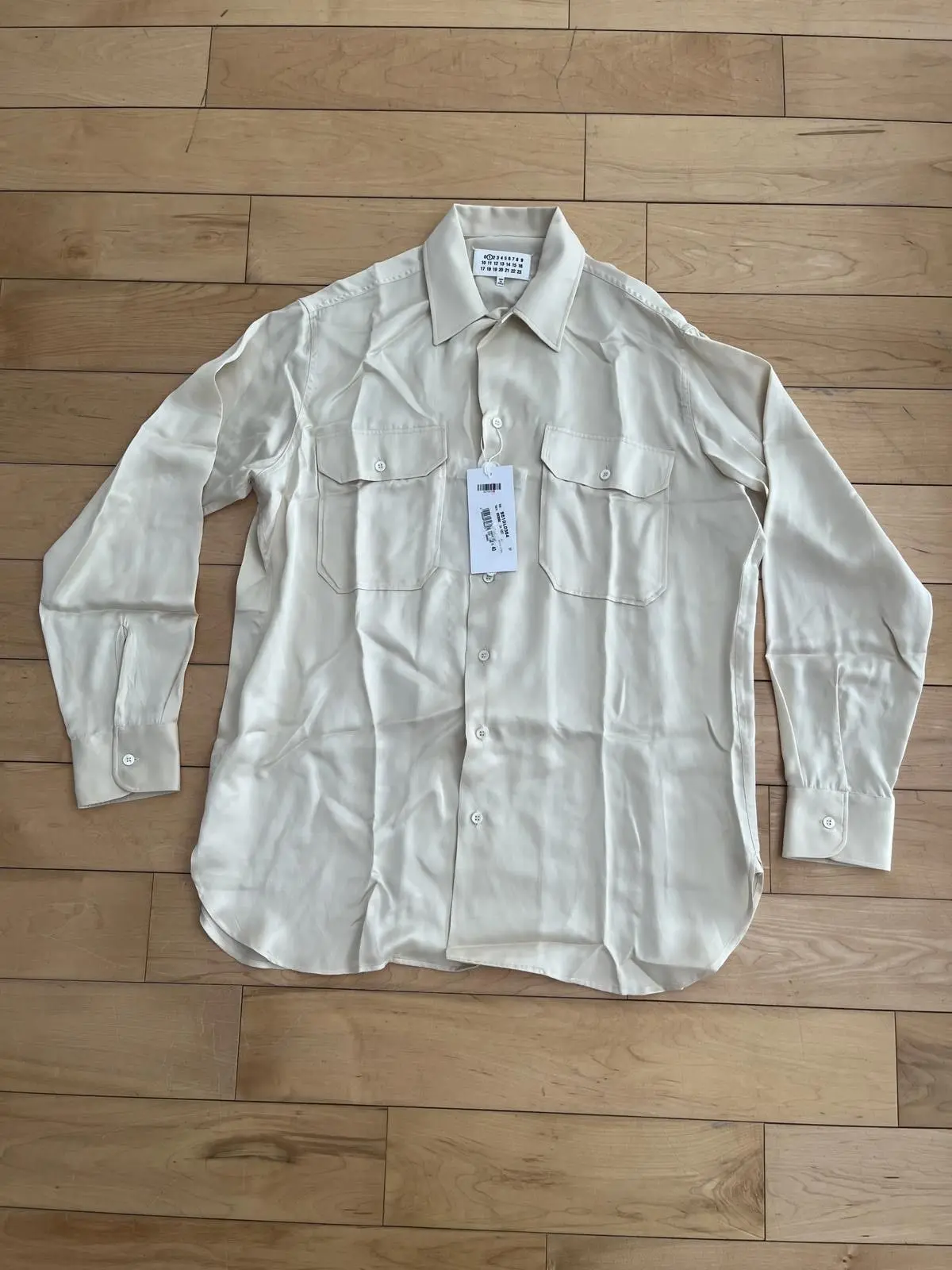 NWT - Maison Margiela 4 stitch Satin Shirt