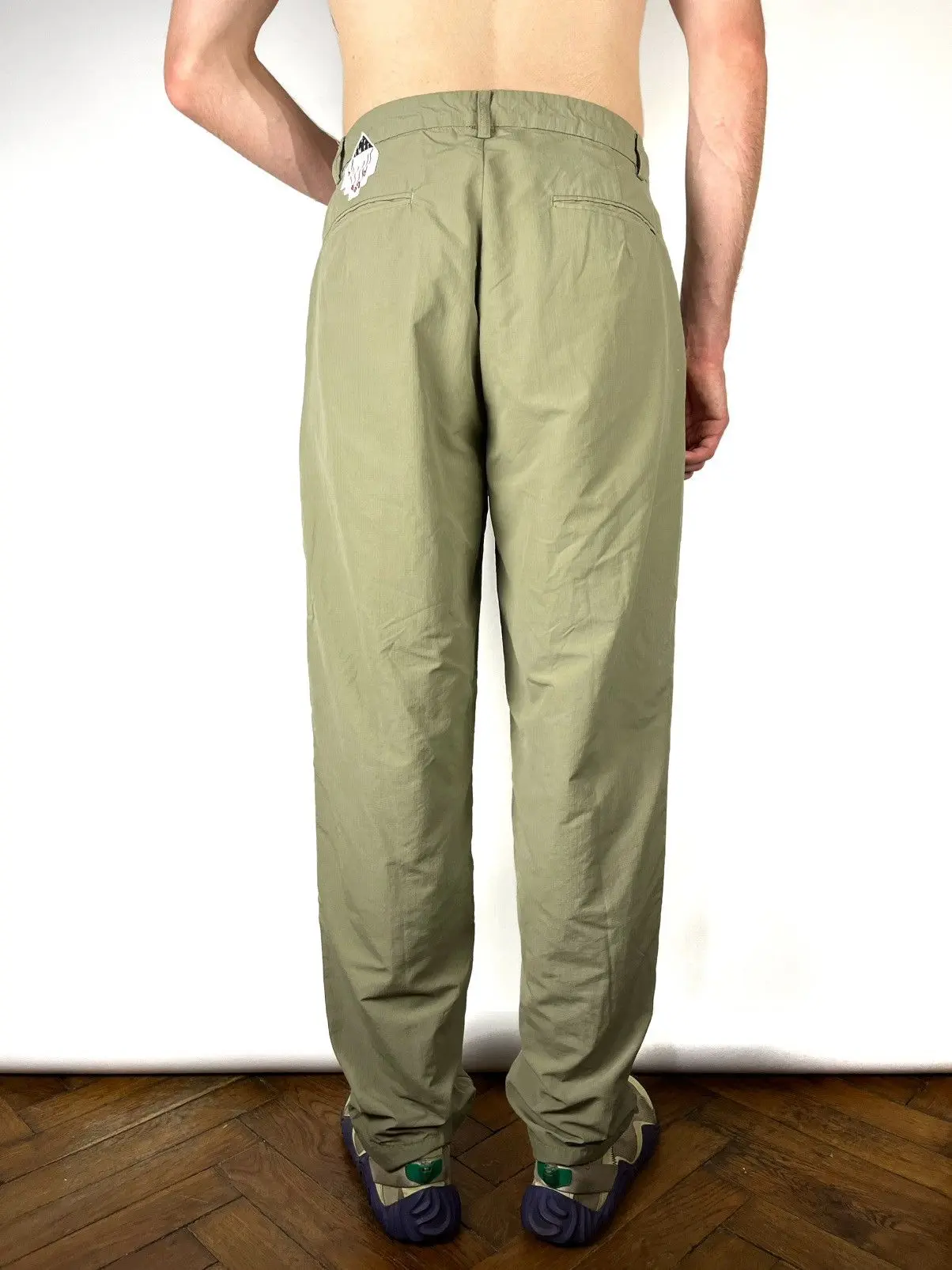 Cav Empt Tapered pleated tiptop chinos khaki