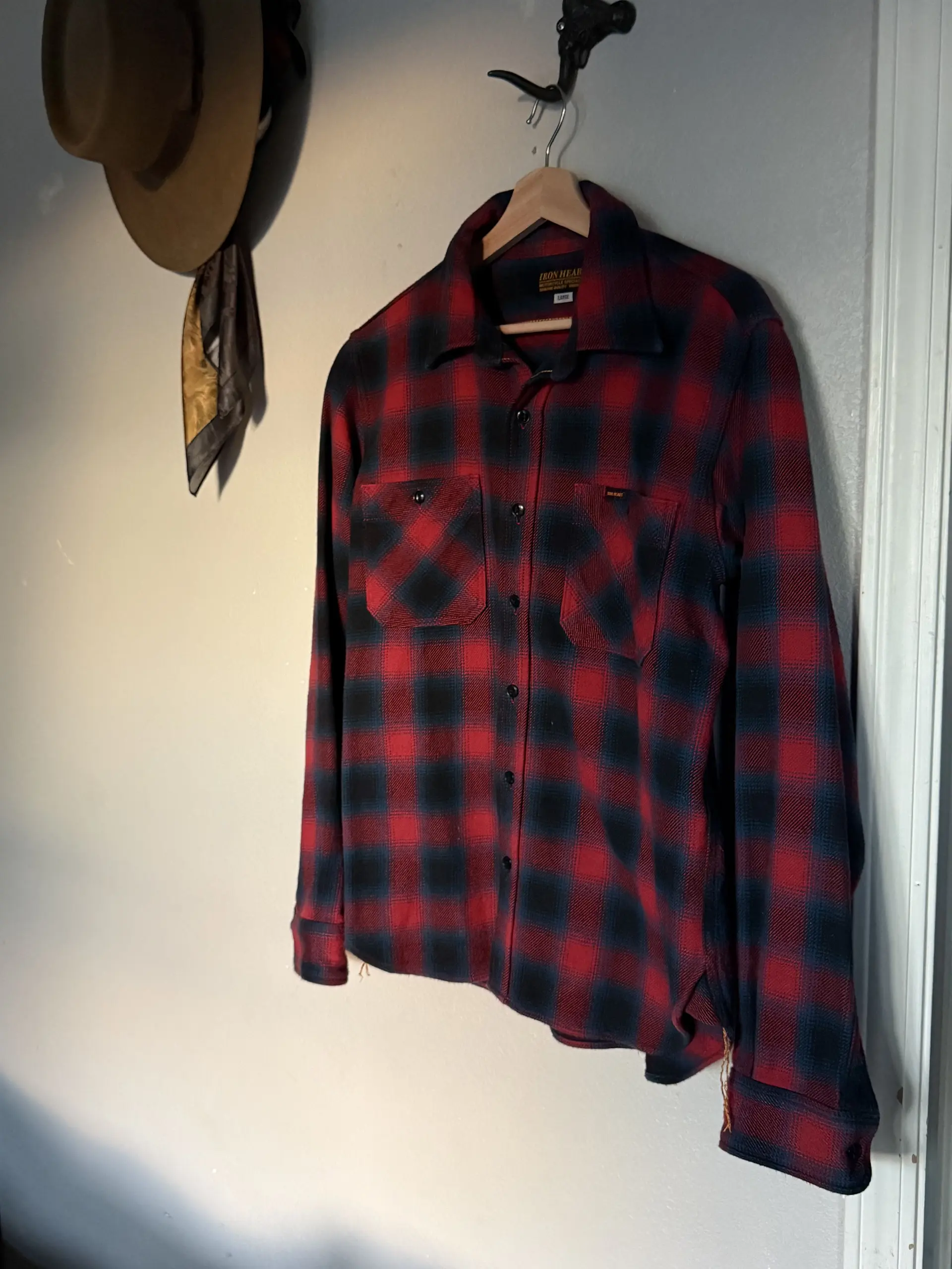 Ultra Heavy Flannel - Red Ombré