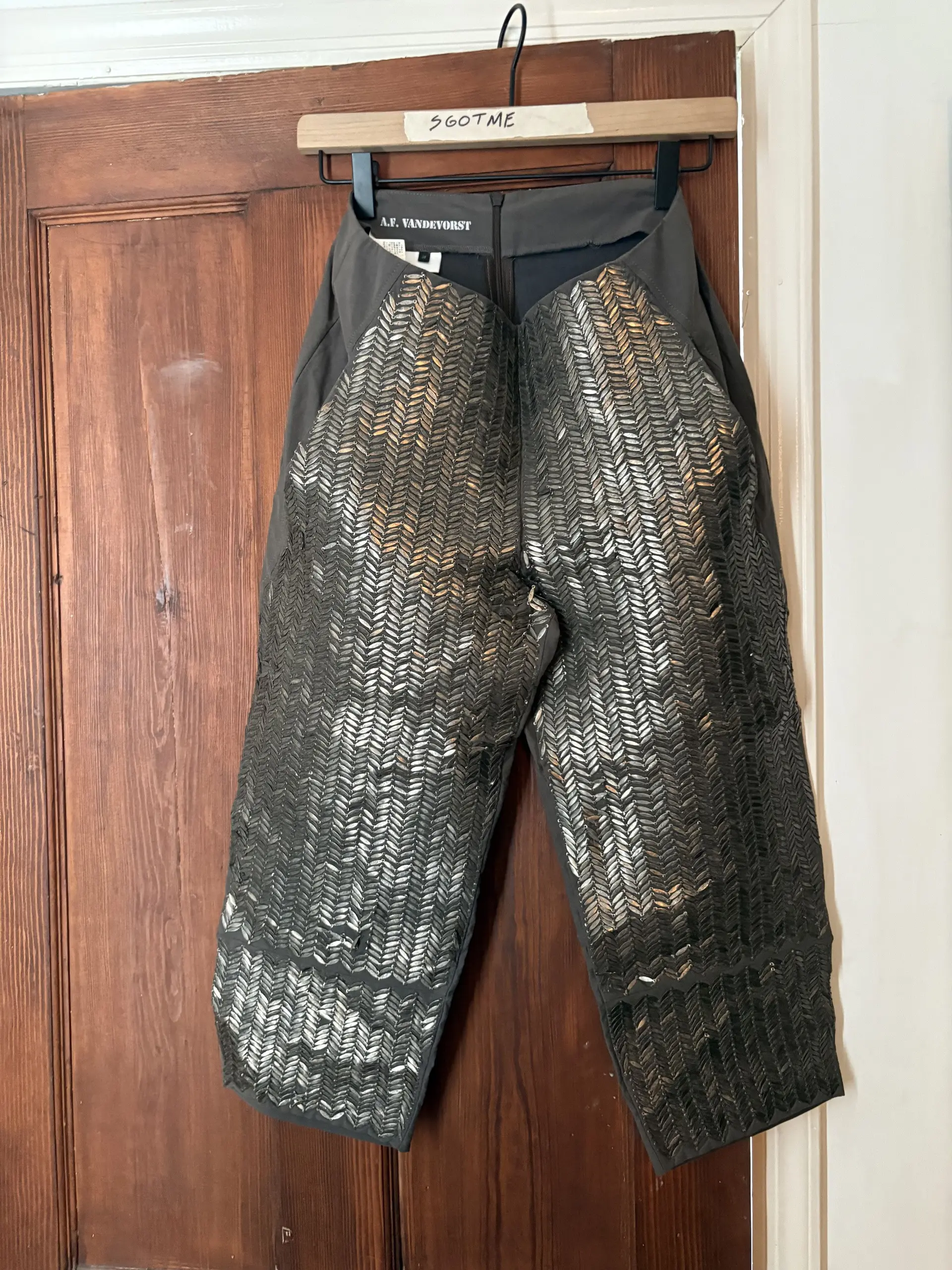 A.F. Vandevorst Archival Metal S/S Pants
