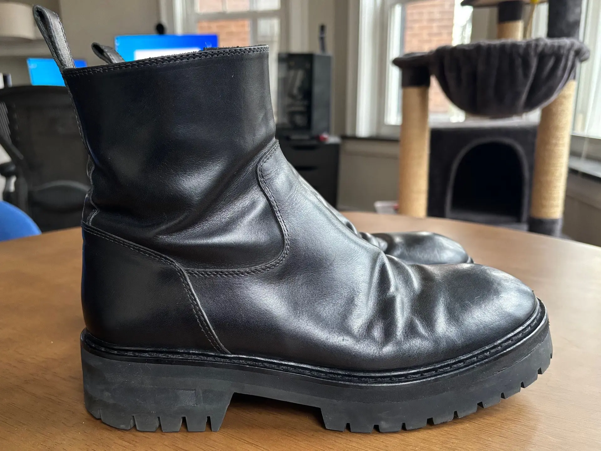 Ann Demeulemeester Side Zip Combat Boots