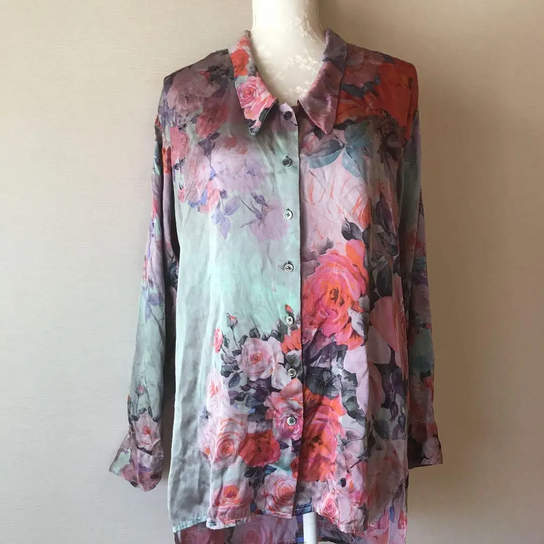 Geoffrey b small como silk print shirt