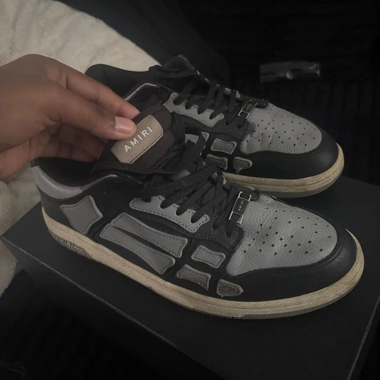 Amiri black & grey trainers #lifestyle #sneakers