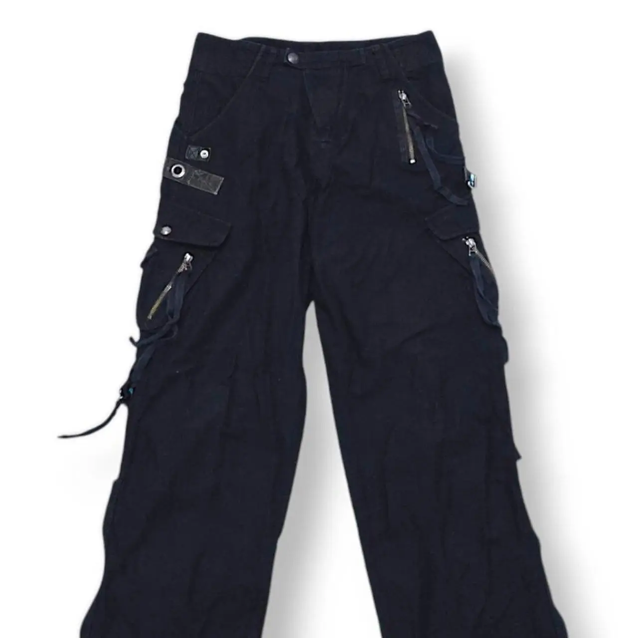 14th addiction leather cargo pants