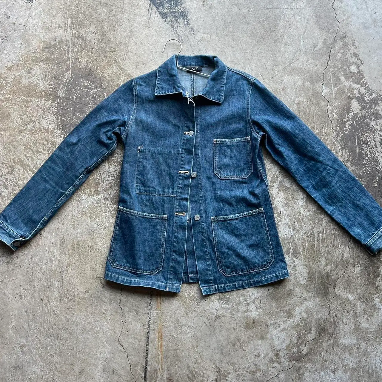 atsuro tayama denim chore coat