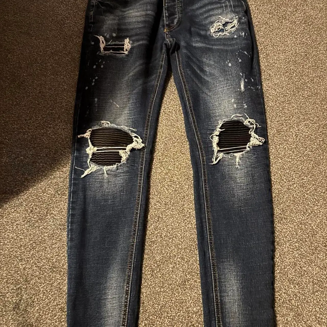 Alessandro Zanetti black & navy jeans size 32 #denim #designer