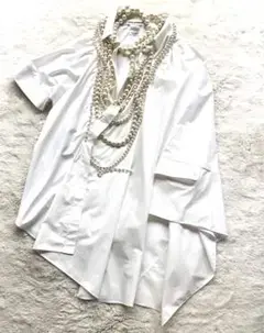 ジュンヤヤタナベ Womens Pearl Shirt Dress ホワイト